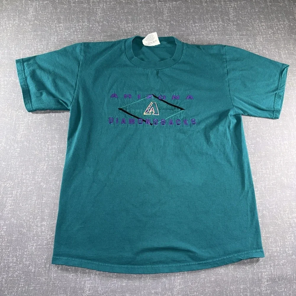 Vintage Arizona Diamondbacks Shirt Mens Medium Green MLB Baseball Lee Sport Tee